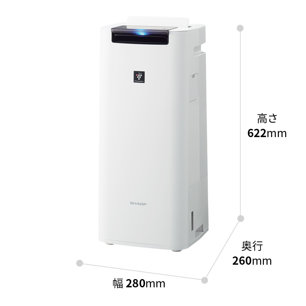 ★数量限定特価【SHARP】<br>加湿空気清浄機「KI-RS40-W」