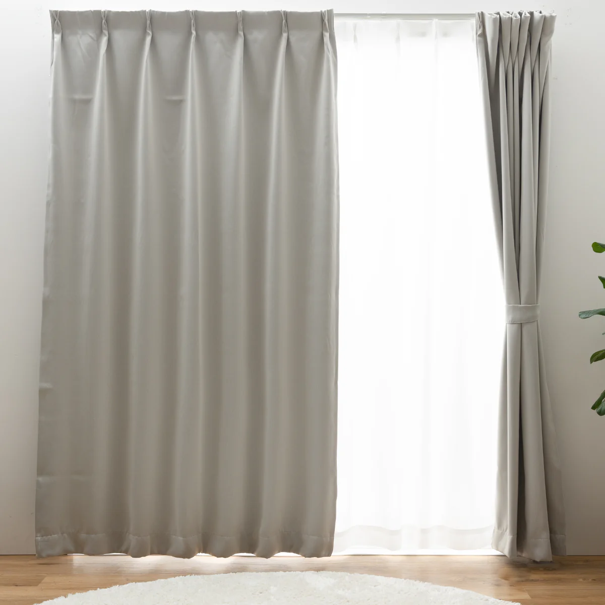 【レンタル】【5%OFF】カーテン 片側:幅100*高さ200cm 4枚組
