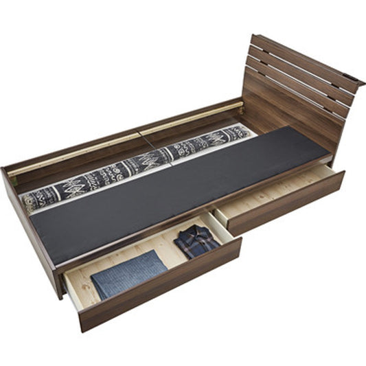 引き出し付ベッド B-90S-BR