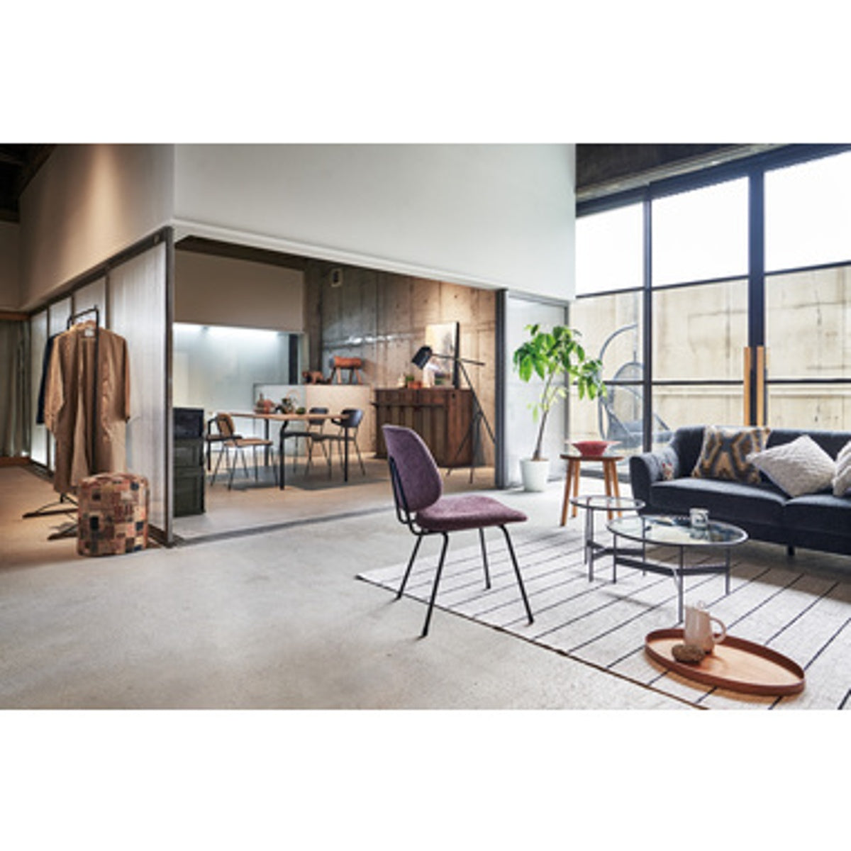 ラウンドガラステーブルL HIT-241