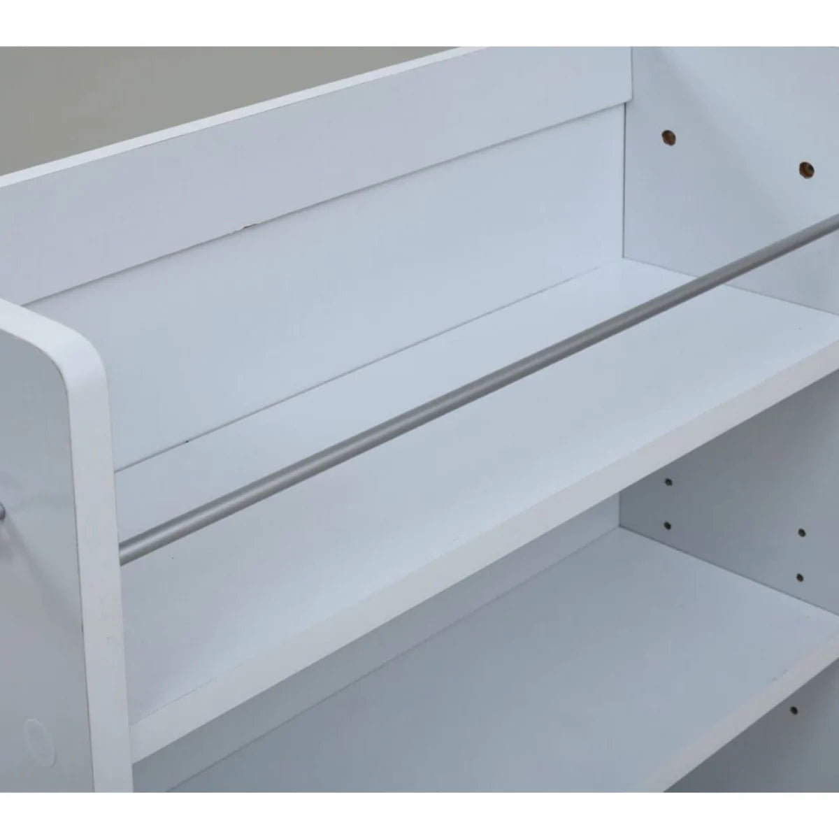 【WH色:次回1月中旬入荷予定】【お客様組立品】CLOSET RACKシリーズ キャスター付きスリム 押し入れ収納4個セット 幅19.5奥行58.5 SGT-0128SET【全3色】