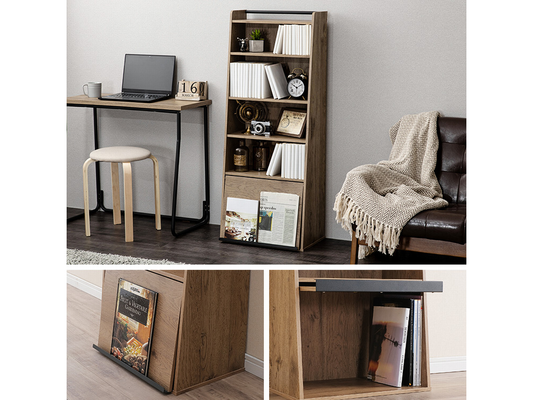 アイリスオーヤマ アイアンウッドマガジンラック IWMG-5