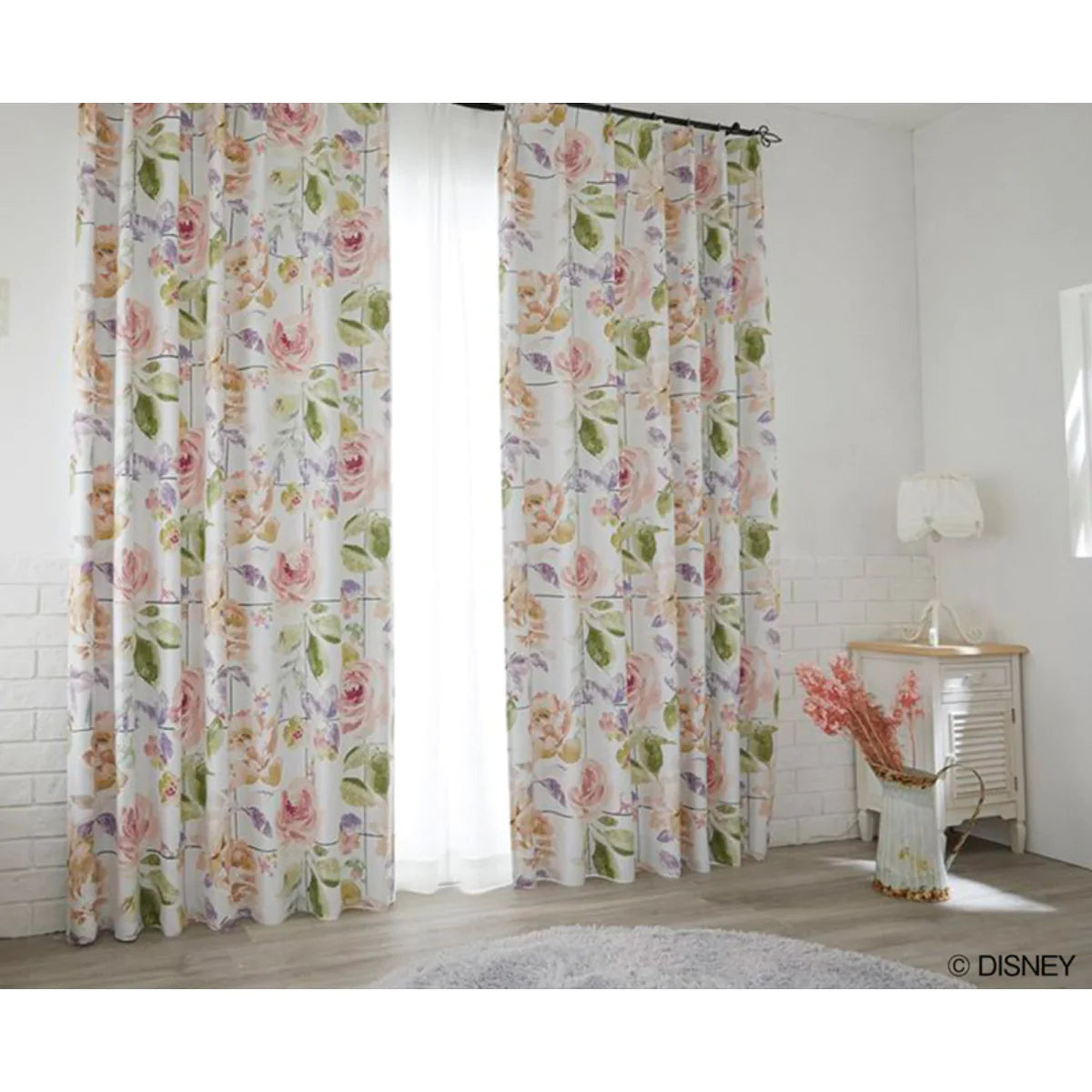 DISNEY MICKEY / Rose grid M-1201アイボリー M-1202 ブルーグレー