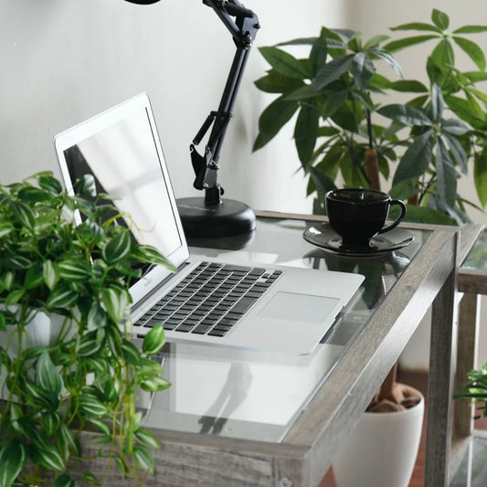 【お客様組立品】Old Woodシリーズ 古材風デスクガラス シャビー FAW-0003