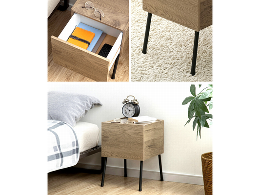 アイリスオーヤマ アイアンウッドサイドテーブル IWST-300