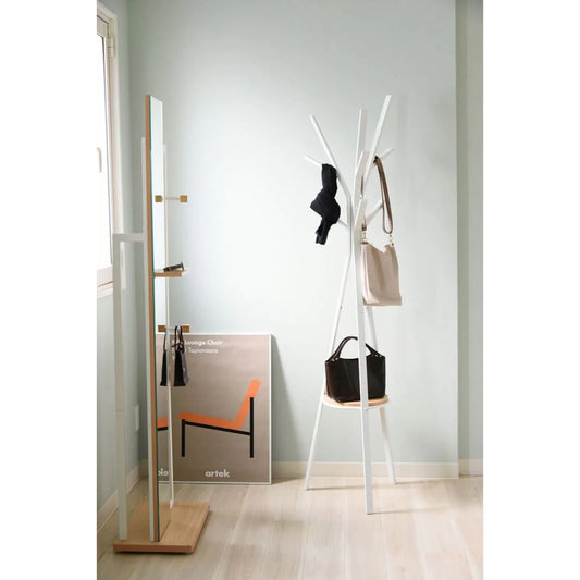 【BK色:次回入荷未定】【お客様組立品】Ritaシリーズ 北欧風 ポールハンガー DRT-1006 【全2色】