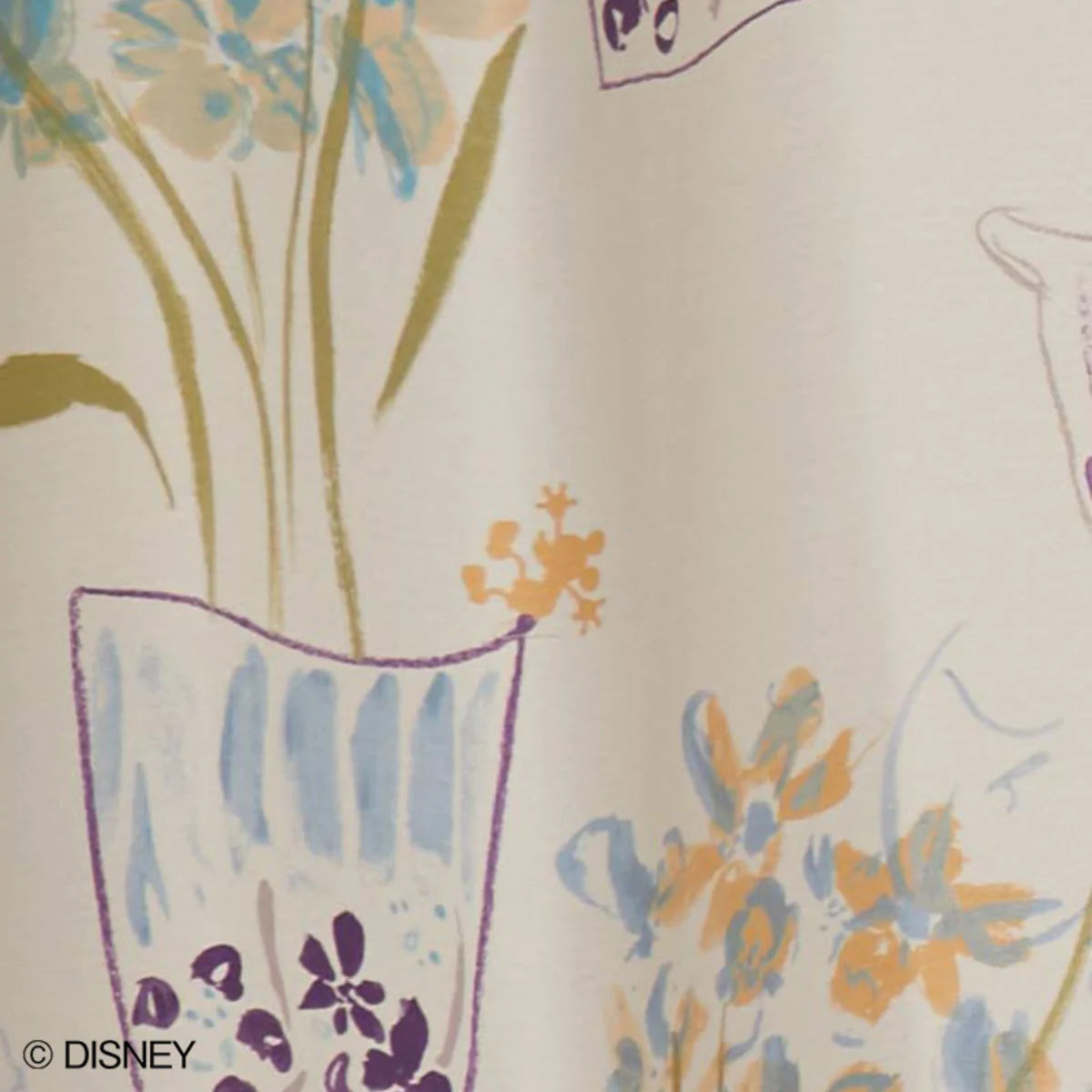 DISNEY MICKEY / Flower vase Mickey with Donald M-1186ライトブルー