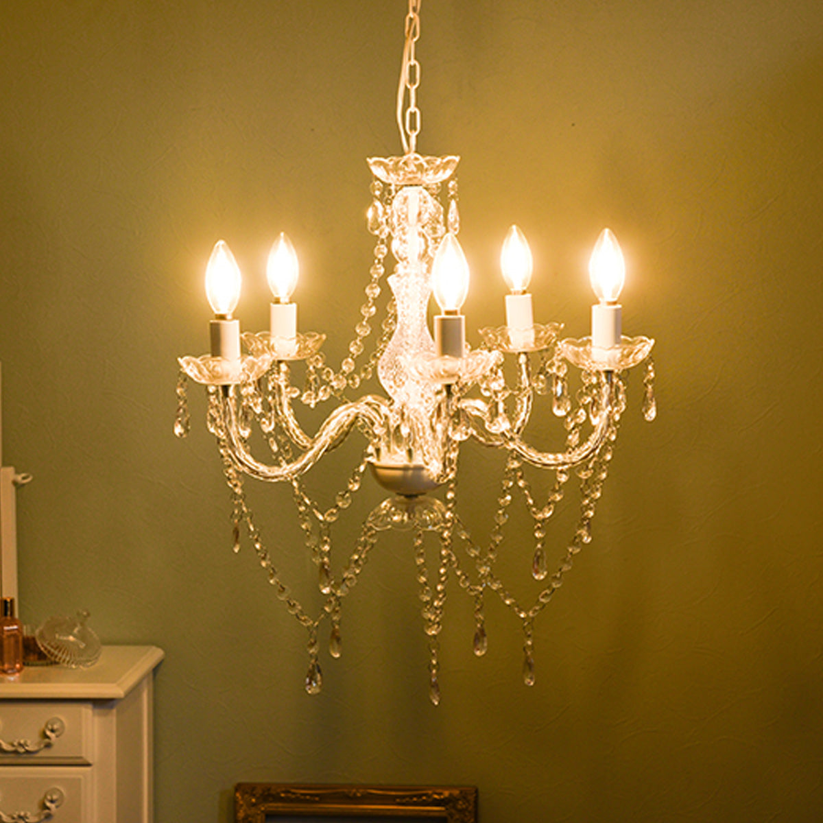 【お客様組立品】シャンデリア5灯 B8606