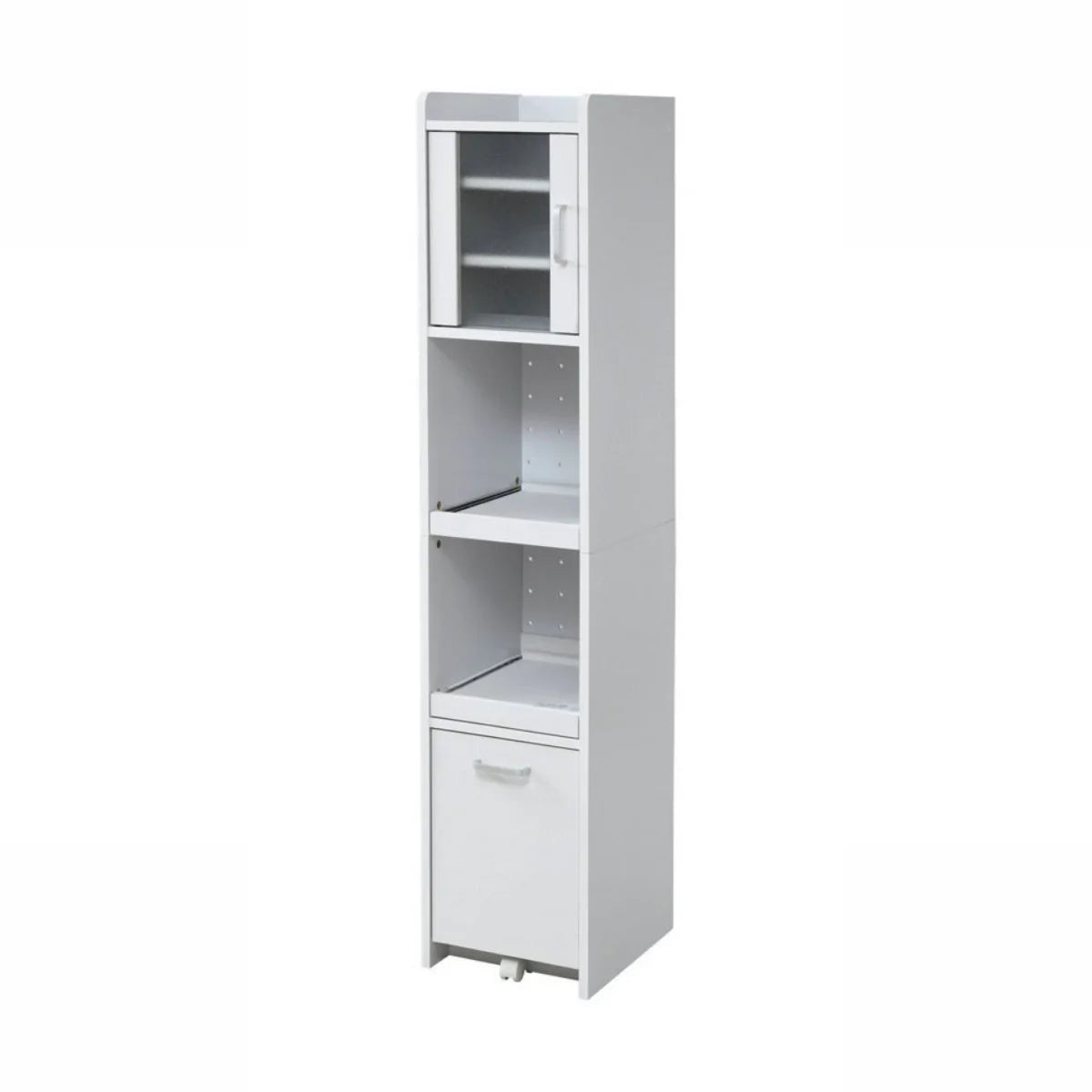 【お客様組立品】スマートキッチンシリーズ ミニ 食器棚 幅30 高さ160 FKC-1532【全2色】