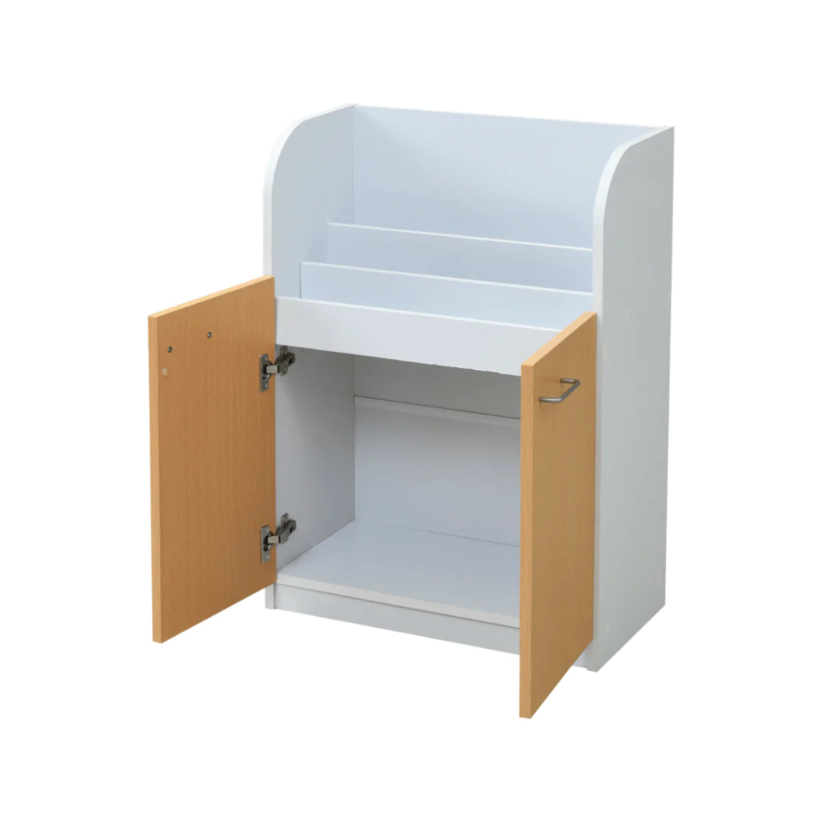 【お客様組立品】扉付き3段 絵本棚 FDK-0001