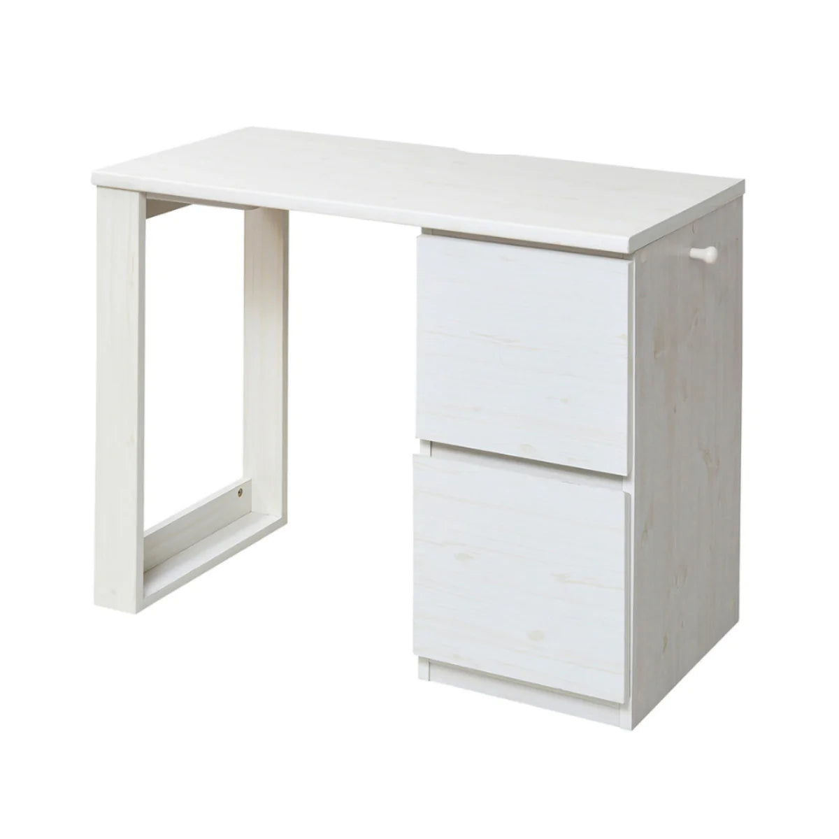 【お客様組立品】コンパクトツインデスク チェスト FWD-0002【全2色】