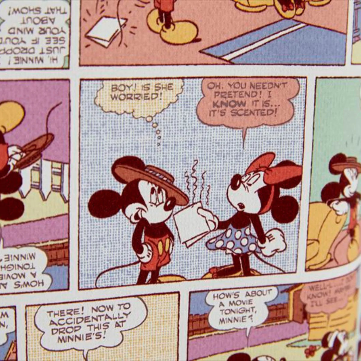 DISNEY MICKEY / Retro comic M-1206アイボリー M-1207ライトベージュ