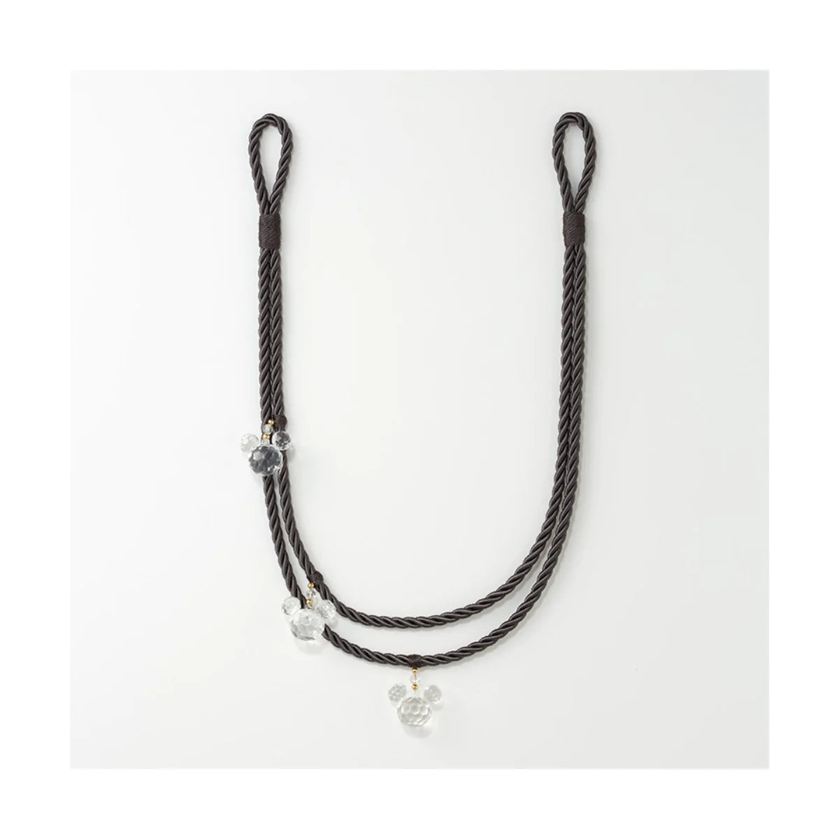 MICKEY / Triple crystal Mickey M-9008ライトグレー M-9009ブラウン M-9010 チャコールグレー