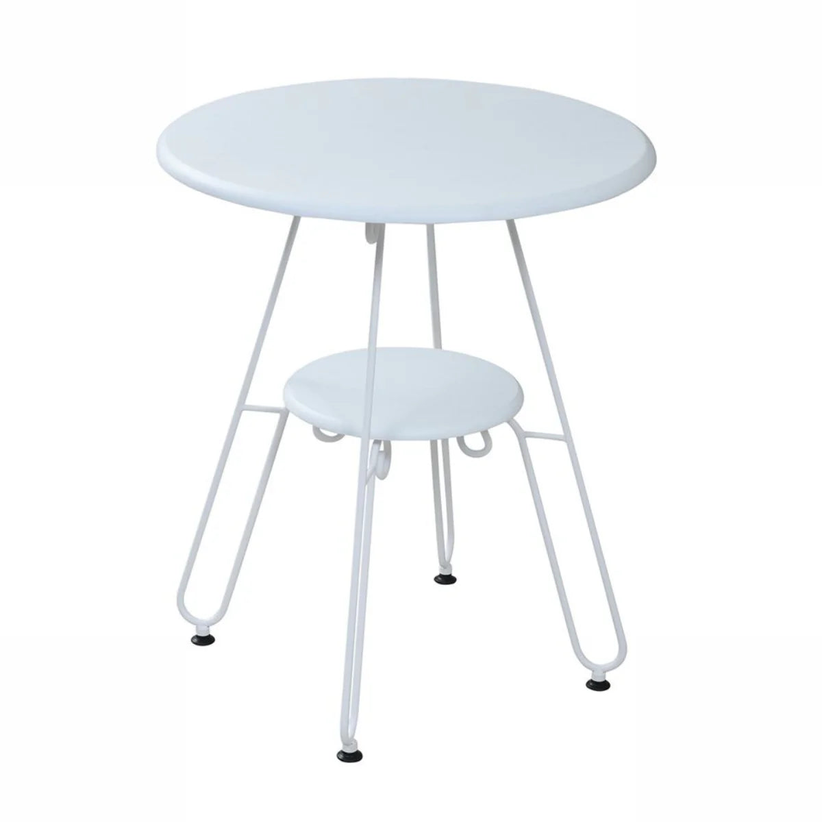 【お客様組立品】ロートアイアンシリーズ ヨーロッパ風 カフェテーブル IRI-0051【全2色】