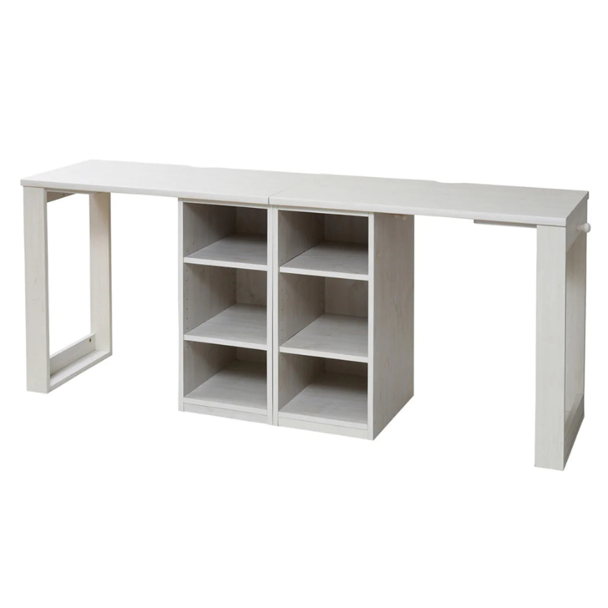 【お客様組立品】コンパクトツインデスクセット ラック+ラック FWD-0001SET【全2色】