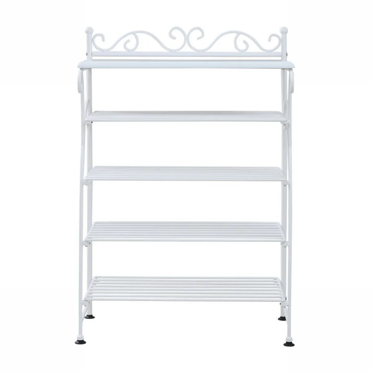 【お客様組立品】ロートアイアンシリーズ ヨーロッパ風 シューズラック 兼 飾り棚 IRI-0055【全2色】