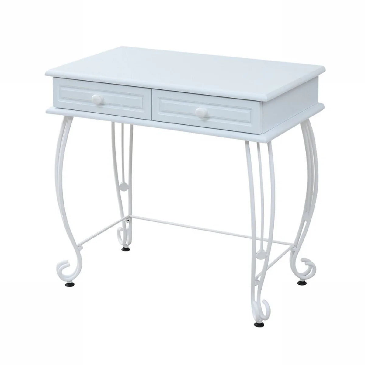 【お客様組立品】ロートアイアンシリーズ ヨーロッパ風ミニデスク IRI-1018 【全2色】