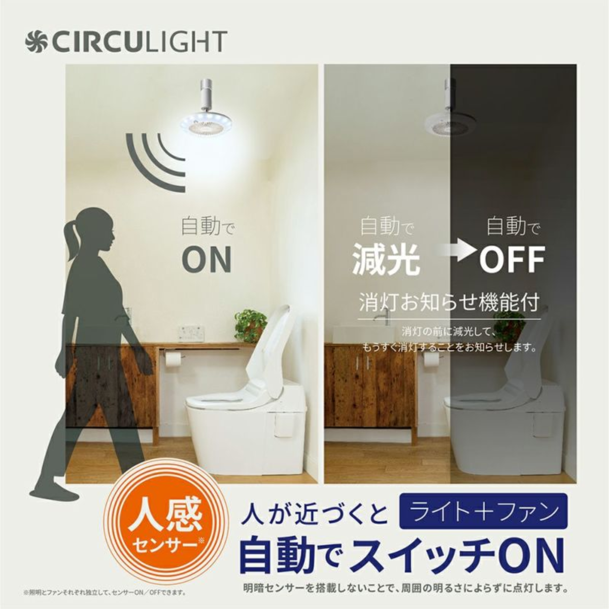 【開封済み・リモコンケース用ねじなし】DOSHISHA サーキュライト 人感センサー付き ソケット E26 DSLS60SCWH