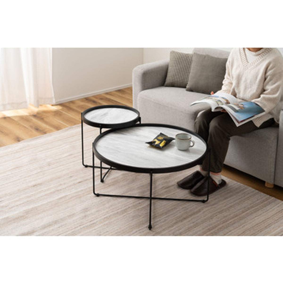 ラウンドトレーテーブルL CIR-502ST