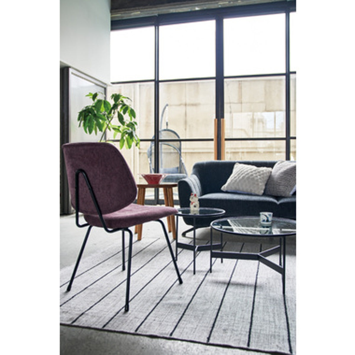 ラウンドガラステーブルL HIT-241