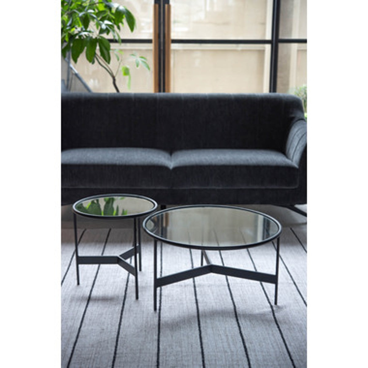 ラウンドガラステーブルL HIT-241