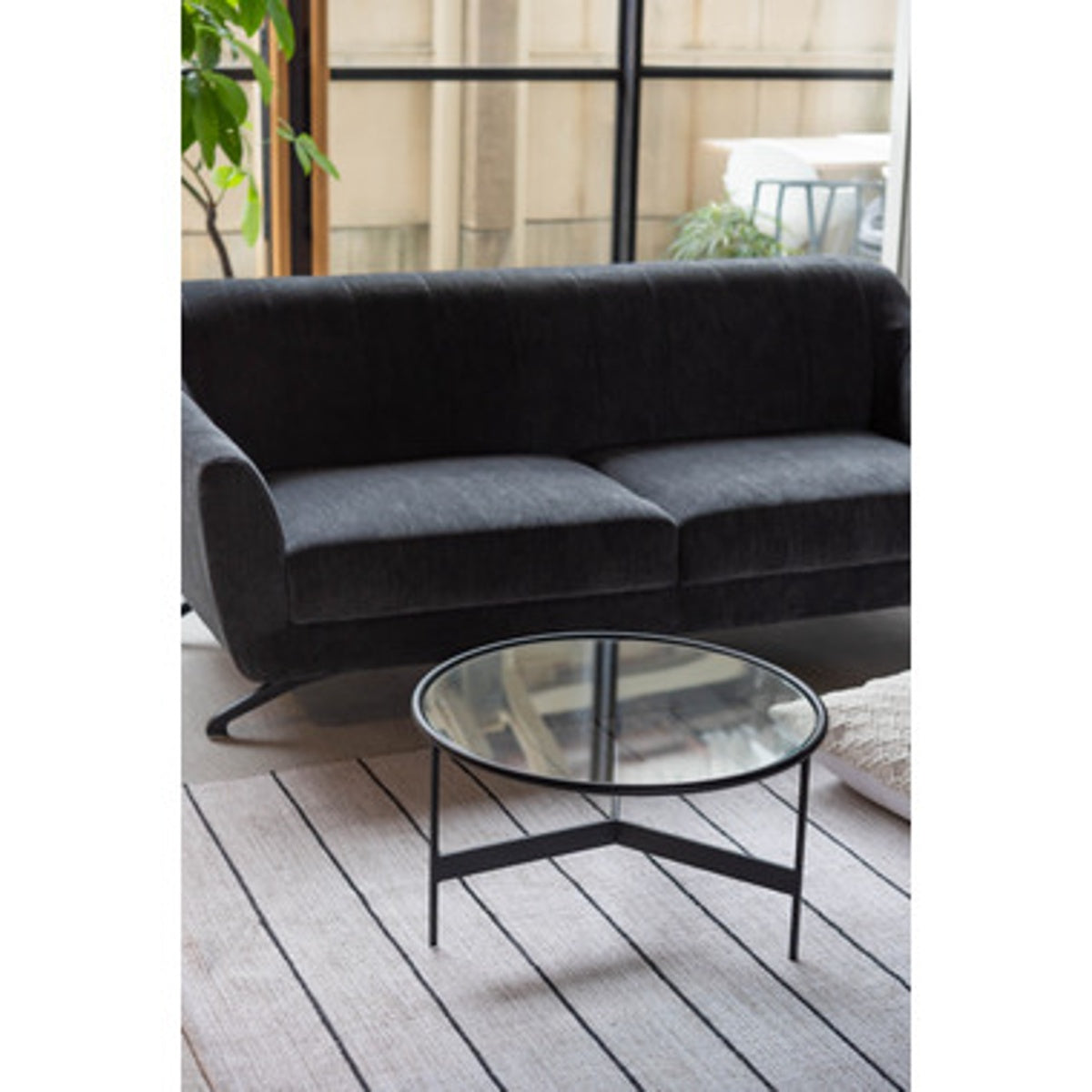 ラウンドガラステーブルL HIT-241