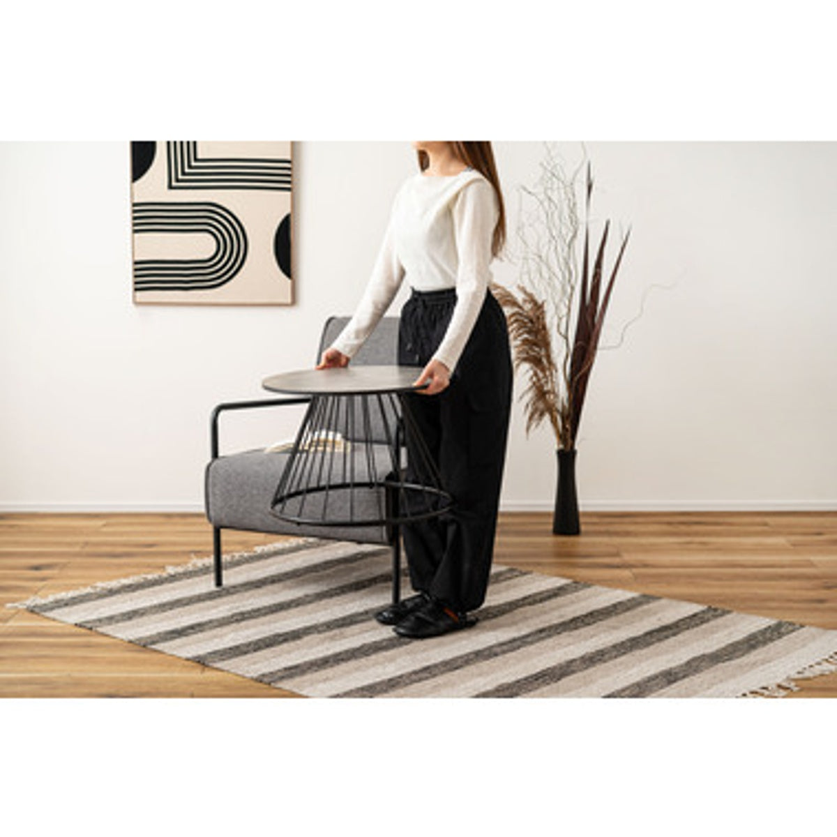 ラウンドテーブルL PT-341GY