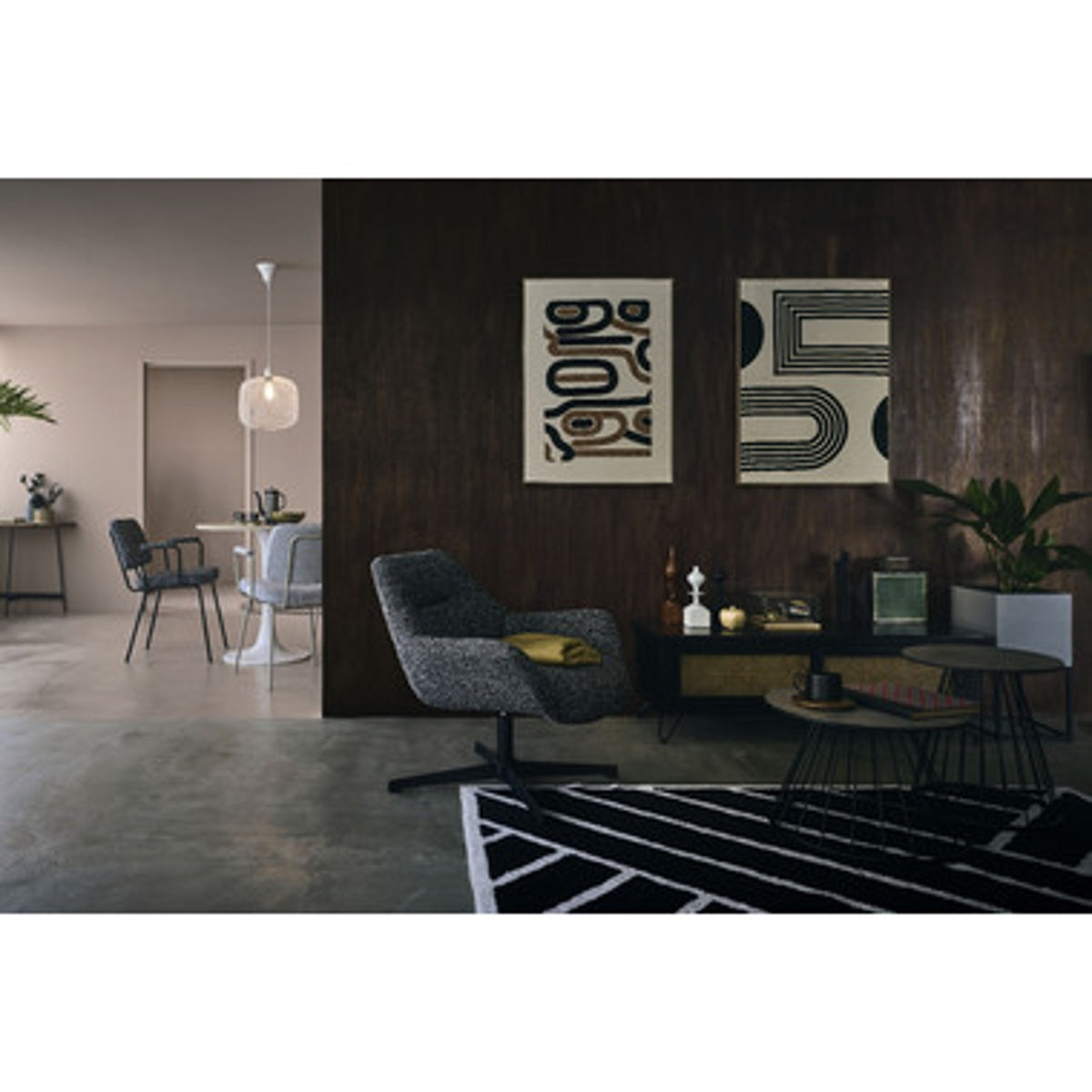 ラウンドテーブルL PT-341GY