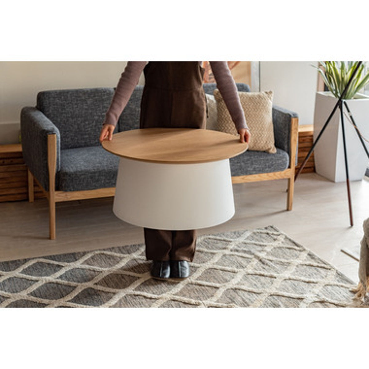 ラウンドテーブル L PT-991WH