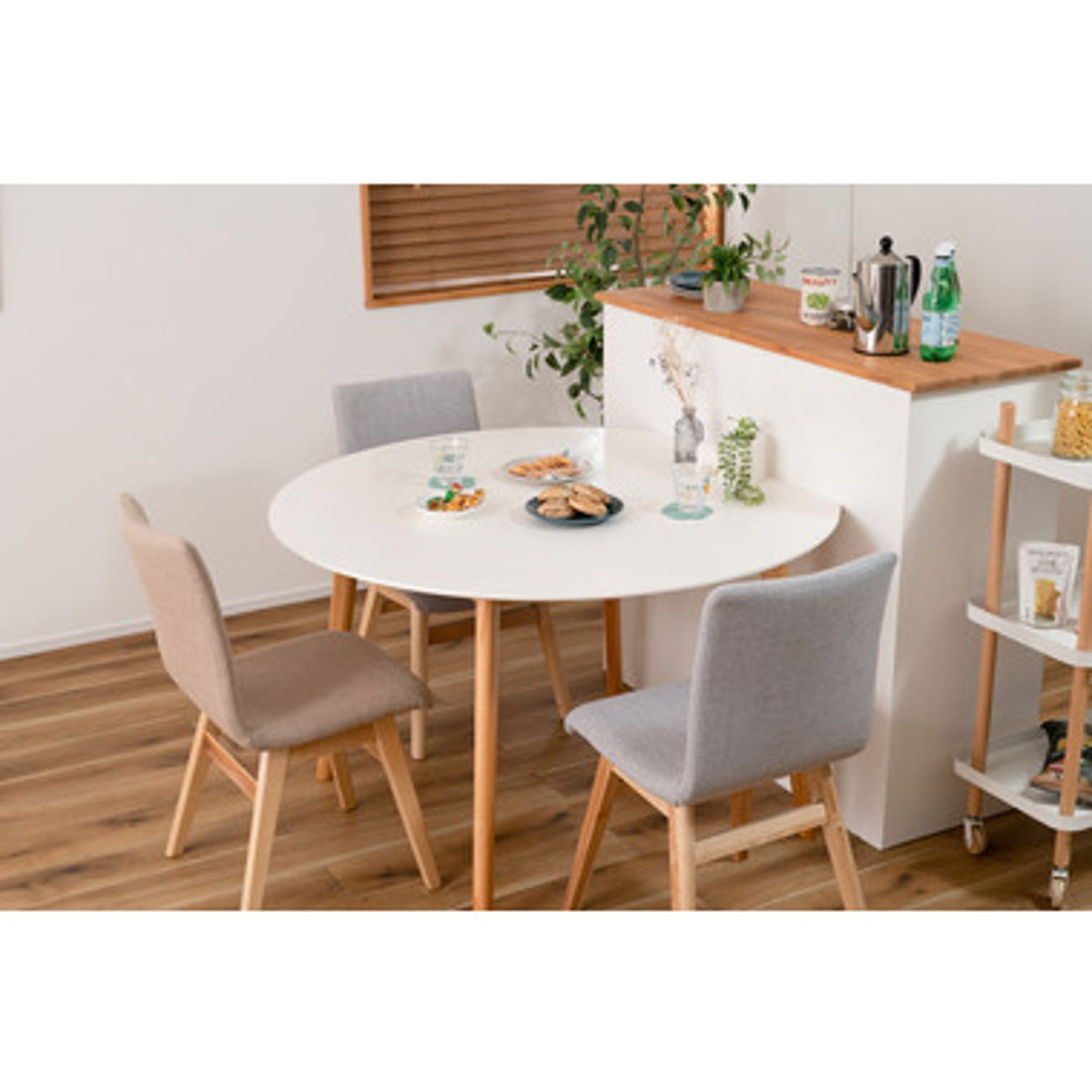 変形 ラウンドテーブル TAP-003WH