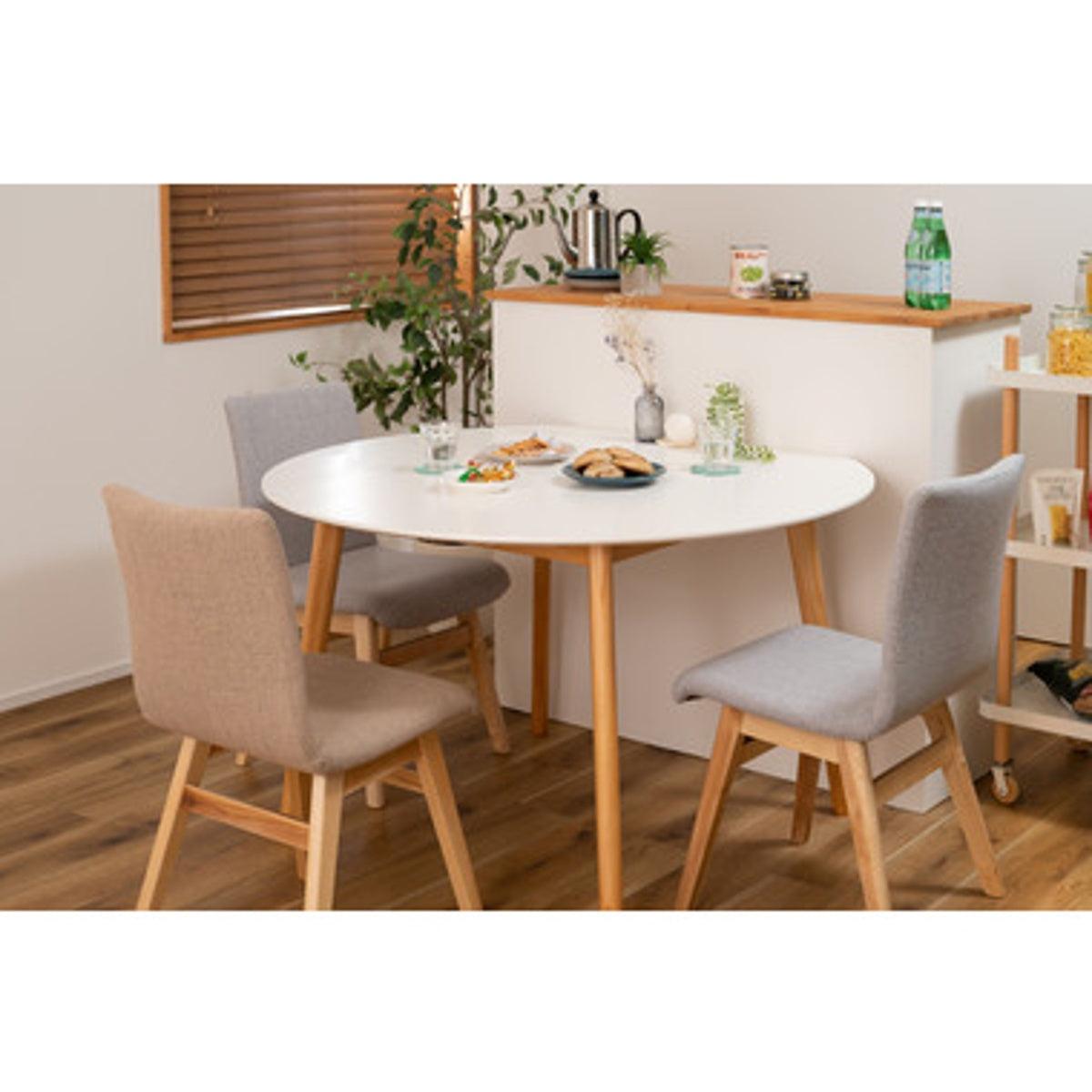 変形 ラウンドテーブル TAP-003WH