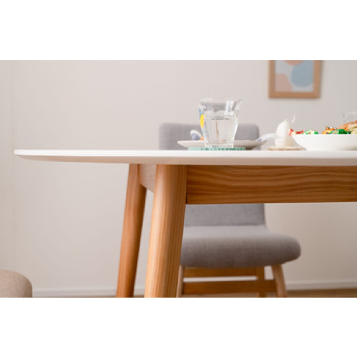 変形 ラウンドテーブル TAP-003WH