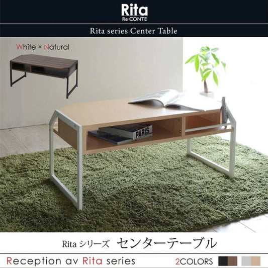 【お客様組立品】Ritaシリーズ 北欧風センターテーブル RT-007【全2色】