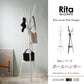 【BK色：次回入荷未定】【お客様組立品】Ritaシリーズ 北欧風 ポールハンガー DRT-1006 【全2色】