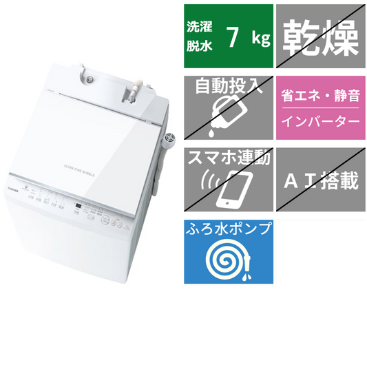 全自動洗濯機<br>AW-7DH3 (洗濯・脱水7kg)