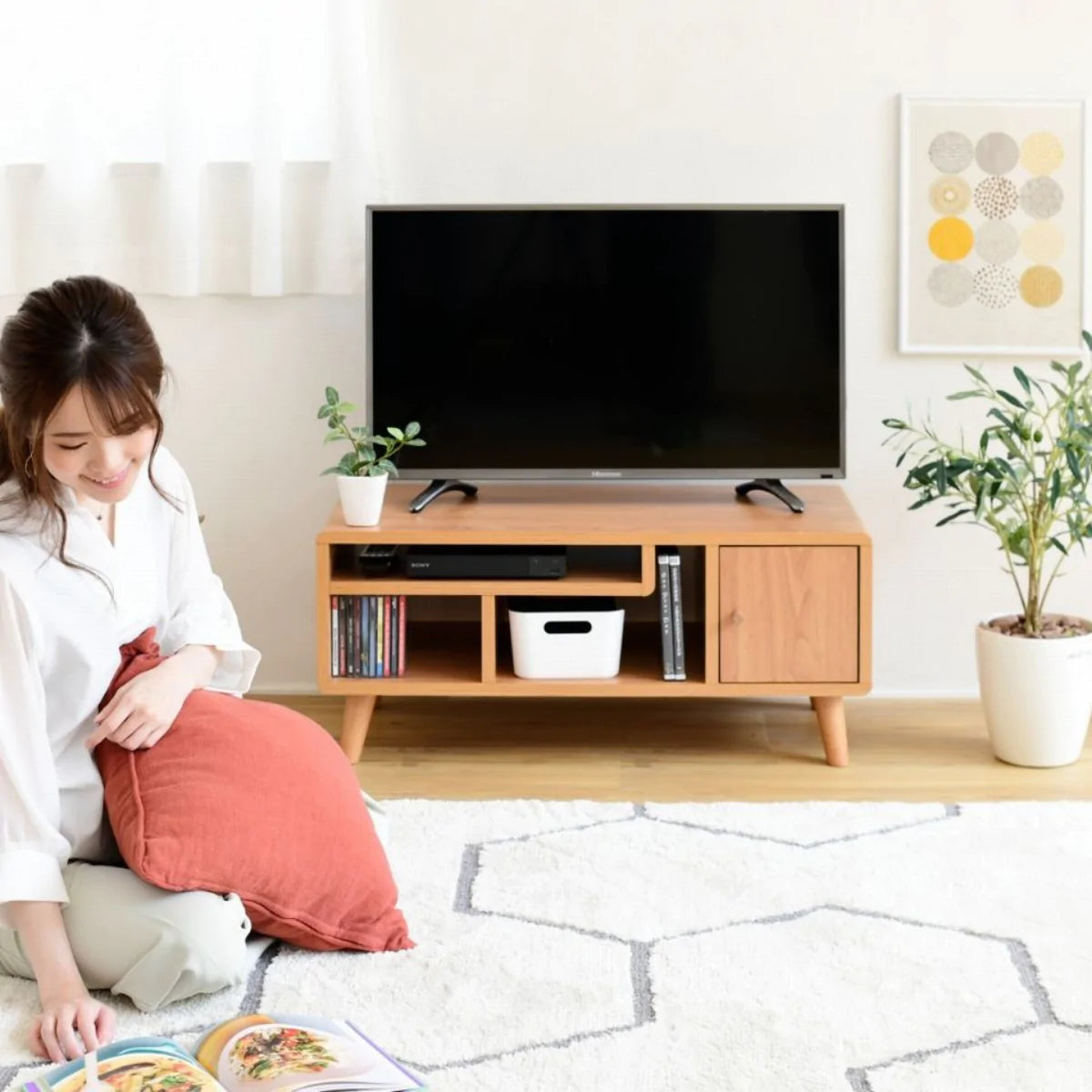 【お客様組立品】【BR色5月中旬入荷予定】Picoシリーズ テレビ台 32型対応 FAP-0004【全3色】